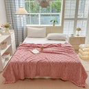 Axyaa Cozy Quilted Vintage Plaid Flannel Throw Blanket - All-Season Digital Design