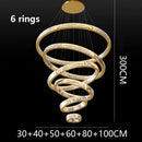 Axyaa Crystal Chandelier Stair Pendant Lights for Modern Home Decoration & Interior Lighting