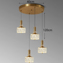 Axyaa Luxury Crystal Chandelier Pendant Light for Living Room Dining Room Ceilings