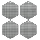 Axyaa Honeycomb Silicone Trivet Mats - Set of 4