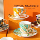 Axyaa Ceramic Coffee Cup Set: European Style Espresso Latte Art Mug, Perfect for Afternoon Tea.