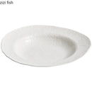 Axyaa Solid Color Hammer Pattern Deep Plate Salad Soup Pasta Plates