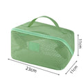 Axyaa Mesh Clear Cosmetic Bags Small Large Makeup Bag Portable Toiletry Organizer