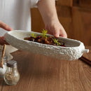 Axyaa Ceramic Balsam Pear Shaped Deep Dishes