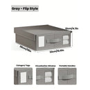 Axyaa Bed Sheet Storage Box with Visible Window, Large Capacity, Handle