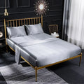 Axyaa Silky Satin Fitted Sheet Set - Soft & Smooth Solid Color Queen/King/Twin Size