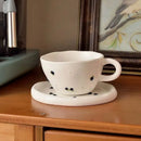 Axyaa Hand-painted Cherry Coffee Cup Set