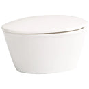 Axyaa Ceramic Stew Pot Steamed Egg Bowl with Cover, Restaurant Tableware