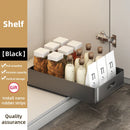 Axyaa Kitchen Sliding Dish Rack Drawer Bowl Storage Shelf with Rail