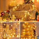 Axyaa Moon Star LED String Lights - Christmas Wedding Room Desk Decor