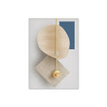 Axyaa Luxury Gold Geometry Canvas Wall Art Set