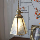 Axyaa Copper Glass LED Pendant Lights: Vintage Nordic Style Hanging Lamp