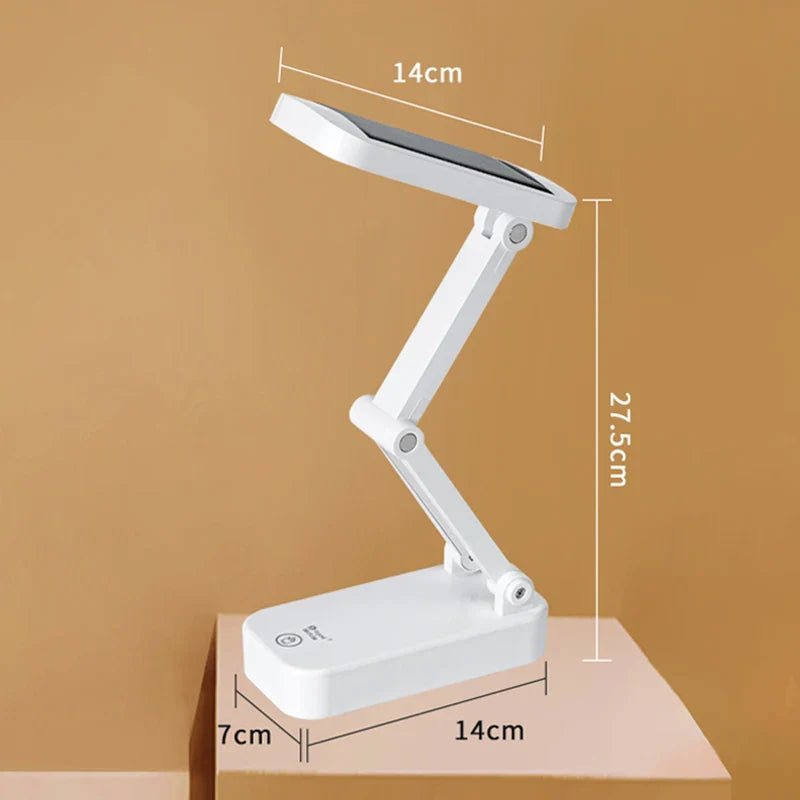 Axya Foldable Desk Lamps: Solar & USB Rechargeable LED Reading Lights