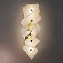 Marble LED Wall Lamp Copper Luxury Sconce by Axyaa