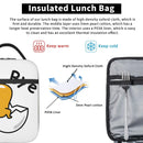 Axyaa Insulated Gudetama Cartoon Eggs Lunch Bag, Portable Thermal Cooler Box for Picnic