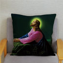 Axyaa Jesus Christ Soft Plush Cushion Cover 45*45 Throw Pillow Case Home Decor