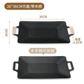 Axyaa Non Stick BBQ Grill Pan with Removable Handle