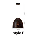 Axyaa Retro Carved Pendant Light: Creative Atmosphere Chandelier for Living Room, Coffee Shop, Bar