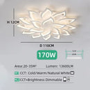 Axyaa Flower LED Ceiling Chandelier for Bedroom & Living Room