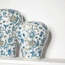 Axyaa Blue & White Porcelain Ceramic Vase Chinese Style Home Decor Flowerpot