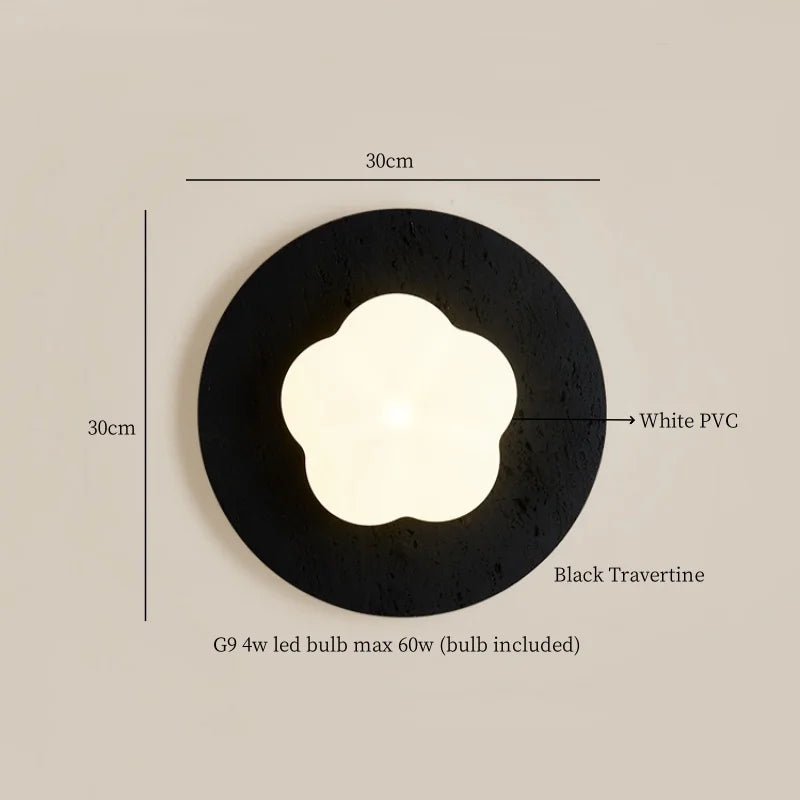 Axyaa White PVC Pumpkin LED Wall Lamps - Modern Nordic Living Room Decor
