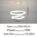 Axyaa Minimalist Art Ceiling Lamp White Black Pendant High-end Indoor Lighting