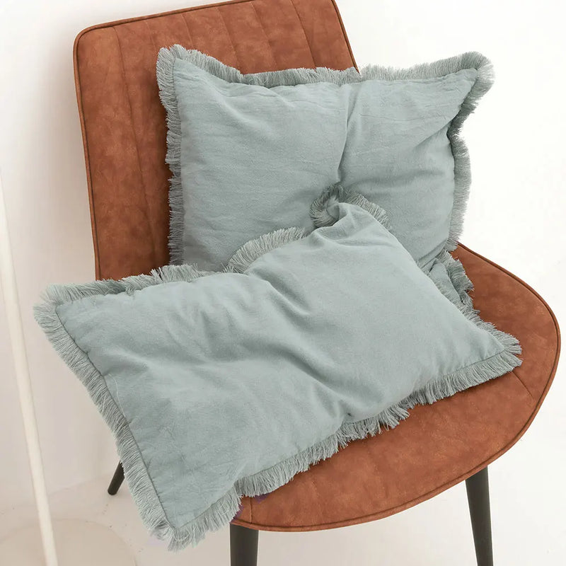Axyaa Retro Nordic Style Cushion Cover for Home Decor Square Throw Pillowcase