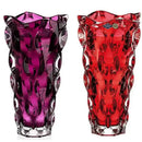 Axyaa Crystal Glass Vase Elegant Flower Arrangement Home Decor Bottle