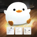 Axyaa Silicone LED Duck Night Light: Cute, Dimmable, Rechargeable for Baby Bedrooms