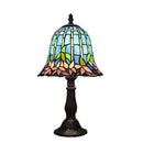 Axyaa American Water Lily Tiffany Style Table Lamp for Living Room and Bedroom