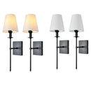 Axyaa Fabric Wall Lamp Set for Bedroom, Living Room, Bathroom & Hotel