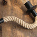 Axyaa Retro Hemp Rope Wall Sconce | Country Loft Vanity Light for Indoor Living Space