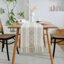 Axyaa Cotton Table Runner Black Stripe Splicing Path Wedding Dinner TV Cabinet Nordic Decor