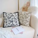 Axyaa Velvet Pillowcase: Chinese Ancient Style Retro Sofa Decor Cushion Cover