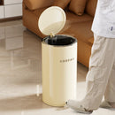Axyaa Metal Dual Bucket 20L Sealed Step Trash Can for Kitchen Bathroom Bedroom