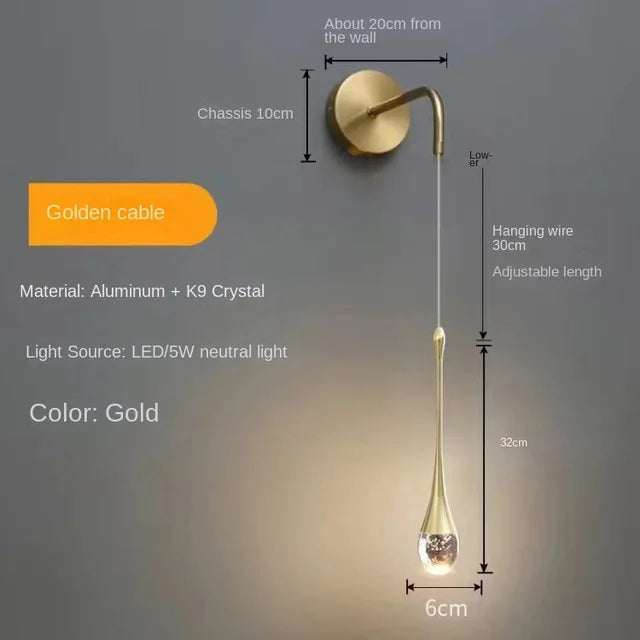 Axyaa Bubble Crystal Pendant Lights: Elegant Indoor Hanging Lamp for Home Decor