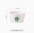 Axyaa Ceramic Rice Bowl and Creative Dish Plate - Cute Household Tableware