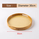 Axyaa Bamboo Cotton Tray: Portable Tea Set for Home, Hotel and Restaurant