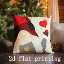 Axyaa Gnome Christmas Pillow Cover for Sofa, Bedroom, Car - Cozy Holiday Decor