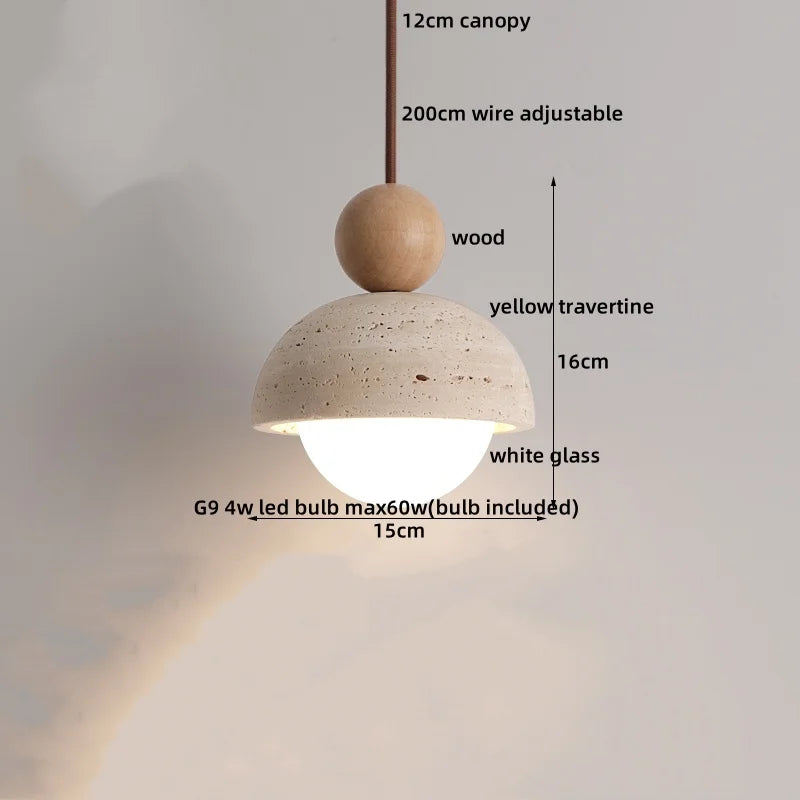 Axyaa White Glass Ball LED Hanging Pendant Light Chandelier for Dining Room Decor