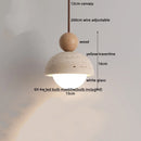Axyaa Stone Ball LED Pendant Light Yellow Travertine Minimalist Wabi Sabi Hanglamp