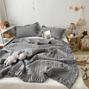 Axyaa Korean Ruffles Princess Quilt Set | High Quality Soft Skin-friendly Summer Comforter