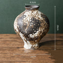 Axyaa Retro Chinese-style Porcelain Flower Vase Set - Earthenware & Kiln-transformed Accessories