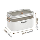 Axyaa 3-Tier Transparent First Aid Organizer Box with Lockable Pill Case
