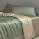 Axyaa Luxe Silk Bedding Set: Smooth Nude Sleeping Essentials