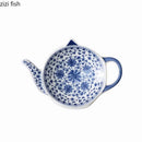 Axyaa Ceramic Pot Seasoning Dish Set - Creative Tableware for Tea, Dim Sum, Snacks