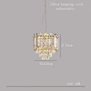 Axyaa Modern Crystal Ceiling Chandelier LED Elegant Lighting for Living Room Bedroom