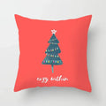 Axyaa Christmas Tree Throw Pillow Cover - Festive Home Decor