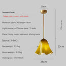 Axyaa Hand-Painted Glass Bellina Pendant Light for Home Decor