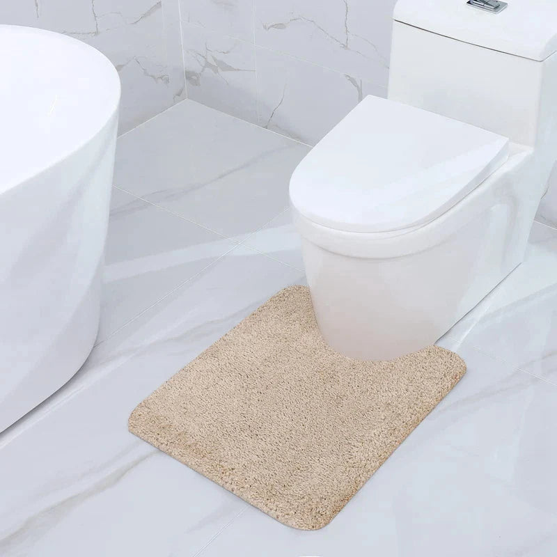 Axyaa Shaggy Bath Mat Soft Plush Non-Slip Absorbent Washable Carpet